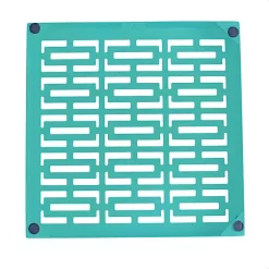 Hide+seek SUPPLY CO Breeze Block Metal Wall Tile: 7" x 7" Turquoise -As U Wish Sales Belk 1002