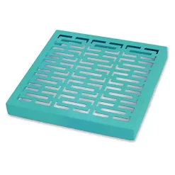 Hide+seek SUPPLY CO Breeze Block Metal Wall Tile: 7" x 7" Turquoise -As U Wish Sales Belk 1005