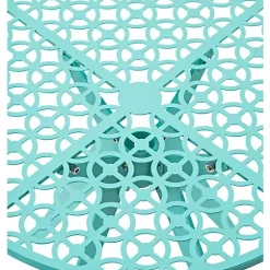 Hide+seek SUPPLY CO Breeze Block 19" Metal Round Patio Table-Turquoise 11 Hide+seek SUPPLY CO Breeze Block 19" Metal Round Patio Table-Turquoise -As U Wish Sales Belk 1021