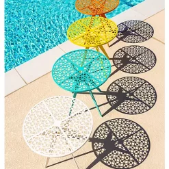 Hide+seek SUPPLY CO Breeze Block 19" Metal Round Patio Table-Orange 10 Hide+seek SUPPLY CO Breeze Block 19" Metal Round Patio Table-Orange -As U Wish Sales Belk 1032