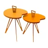 Hide+seek SUPPLY CO Genie Mod Shaped Metal Side Table (Taller)-Orange 2 Hide+seek SUPPLY CO Genie Mod Shaped Metal Side Table (Taller)-Orange -As U Wish Sales Belk 1042