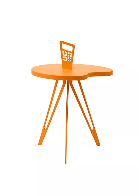 Hide+seek SUPPLY CO Genie Mod Shaped Metal Side Table (Taller)-Orange 5 Hide+seek SUPPLY CO Genie Mod Shaped Metal Side Table (Taller)-Orange - Image 3