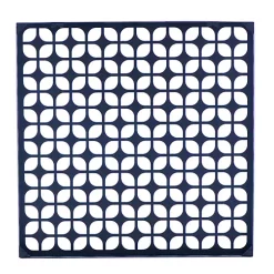 Hide+seek SUPPLY CO Breeze Block Metal Wall Tile: 15.5" x 15.5" Black -As U Wish Sales Belk 1087