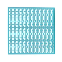 Hide+seek SUPPLY CO Breeze Block Metal Wall Tile: 15.5" x 15.5" Turquoise -As U Wish Sales Belk 1093