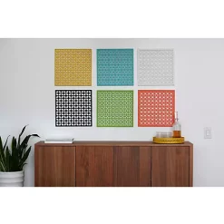 Hide+seek SUPPLY CO Breeze Block Metal Wall Tile: 15.5" x 15.5" White -As U Wish Sales Belk 1097