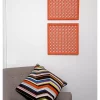 Hide+seek SUPPLY CO Breeze Block Metal Wall Tile: 15.5" x 15.5" Orange -As U Wish Sales Belk 1101