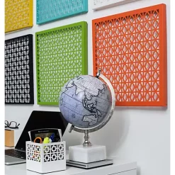 Hide+seek SUPPLY CO Breeze Block Metal Wall Tile: 15.5" x 15.5" Orange -As U Wish Sales Belk 1104