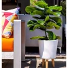 Hide+seek SUPPLY CO Betty Ceramic Planter w/beech wood legs-sandy white -As U Wish Sales Belk 1115
