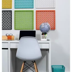 Hide+seek SUPPLY CO Breeze Block Tapered Metal WasteBin-Lemon