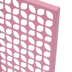 Hide+seek SUPPLY CO Breeze Block Metal Wall Tile: 15.5" x 15.5" Pink -As U Wish Sales Belk 1210