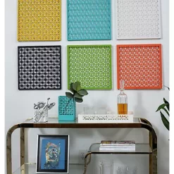 Hide+seek SUPPLY CO Breeze Block Metal Wall Tile: 15.5" x 15.5" Pink -As U Wish Sales Belk 1212