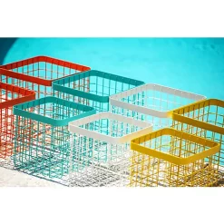 Hide+seek SUPPLY CO Formation Heavy-Duty Wire Bin-Medium-Orange -As U Wish Sales Belk 1238