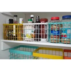 Hide+seek SUPPLY CO Loop Heavy-Duty Wire Bin-Small-Turquoise -As U Wish Sales Belk 1285