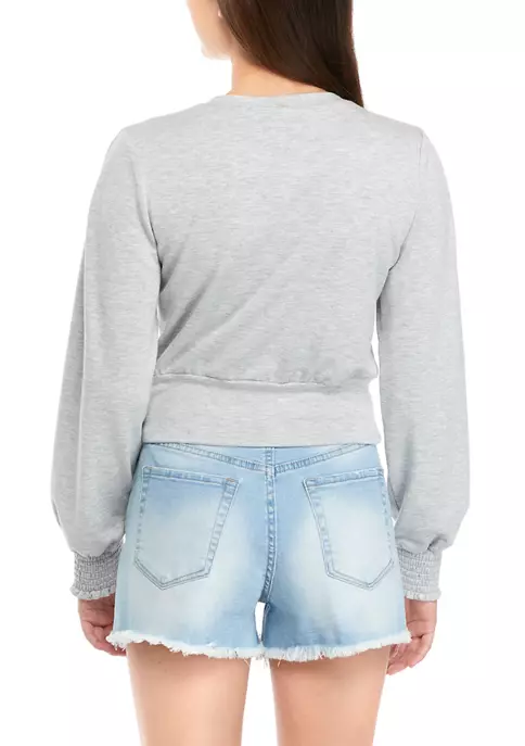 As U Wish Juniors' Short Sleeve Shirt and Shift Dress Set 5 As U Wish Juniors' Short Sleeve Shirt and Shift Dress Set - Image 3