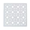 Hide+seek SUPPLY CO Breeze Block Metal Wall Tile: 7" x 7" White -As U Wish Sales Belk 1302