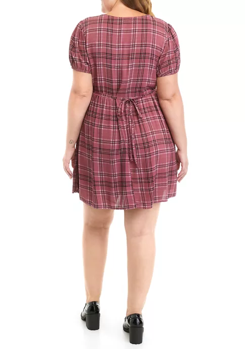 As U Wish Plus Size Short Sleeve Collar Dress 4 As U Wish Plus Size Short Sleeve Collar Dress - Image 2