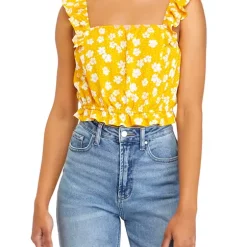 As U Wish Juniors' Sleeveless Ruffle Smocked Match Top -As U Wish Sales Belk 190