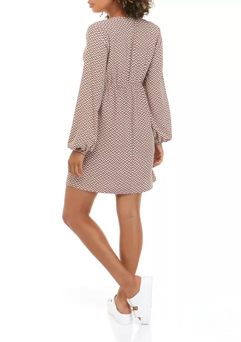 As U Wish Juniors' Long Sleeve O-Ring Dress 4 As U Wish Juniors' Long Sleeve O-Ring Dress - Image 2