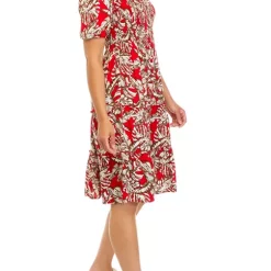 As U Wish Juniors' Puff Sleeve Tropical Print Midi Dress 8 As U Wish Juniors' Puff Sleeve Tropical Print Midi Dress -As U Wish Sales Belk 201