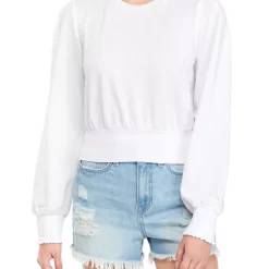 As U Wish Juniors' Banded Bottom Sweatshirt -As U Wish Sales Belk 217