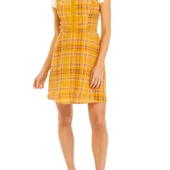 As U Wish Juniors' Short Sleeve Shirt and Shift Dress Set