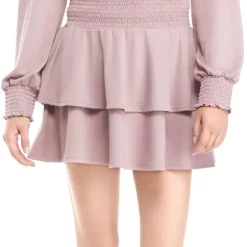 As U Wish Juniors' Flirty Knit Tiered Skirt -As U Wish Sales Belk 255