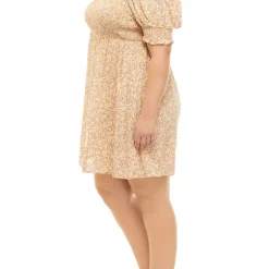 As U Wish Plus Size Short Puff Sleeve Dress -As U Wish Sales Belk 258
