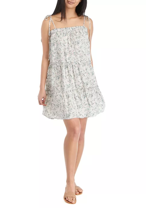 As U Wish Junior's Floral Sleeveless Babydoll Dress 6 As U Wish Junior's Floral Sleeveless Babydoll Dress - Image 4