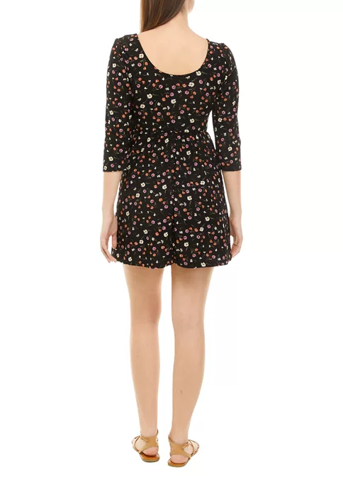 As U Wish Juniors' Cinched Woven Dress 4 As U Wish Juniors' Cinched Woven Dress - Image 2