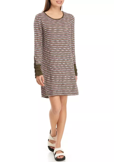 As U Wish Juniors' Striped Swing Dress 5 As U Wish Juniors' Striped Swing Dress - Image 3