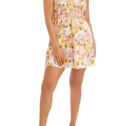 As U Wish Juniors' Tie Sleeve Swing Dress