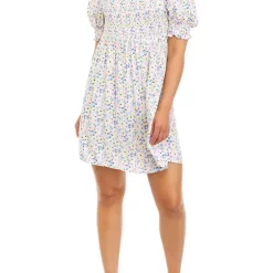 As U Wish Juniors' Short Puff Sleeve Dress -As U Wish Sales Belk 324