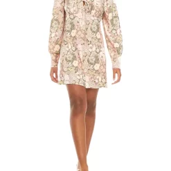 As U Wish Juniors' Lantern Sleeve Floral Dress