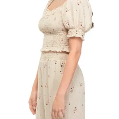 As U Wish Juniors' Short Puff Sleeve Square Neck Smocked Top 8 As U Wish Juniors' Short Puff Sleeve Square Neck Smocked Top -As U Wish Sales Belk 358