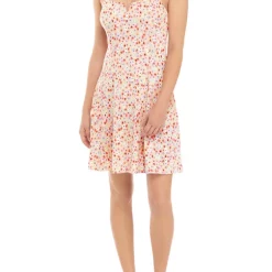 As U Wish Juniors' Tie Sleeve Notch Neck Dress