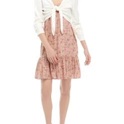 As U Wish Junior's Flutter Sleeve Floral Smocked Midi Dress -As U Wish Sales Belk 39