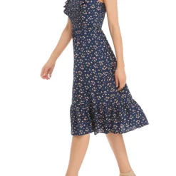 As U Wish Junior's Flutter Sleeve Floral Smocked Midi Dress -As U Wish Sales Belk 394