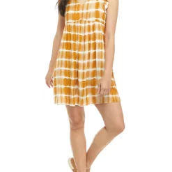 As U Wish Junior's Flutter Sleeve Tie Dye Stripe V-Neck Dress 10 As U Wish Junior's Flutter Sleeve Tie Dye Stripe V-Neck Dress -As U Wish Sales Belk 398
