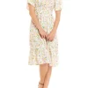 As U Wish Juniors' Short Flutter Sleeve Smocked Midi Dress -As U Wish Sales Belk 4
