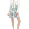 As U Wish Juniors' Sleeveless Floral Print Dress with Tie Front Cardigan -As U Wish Sales Belk 40