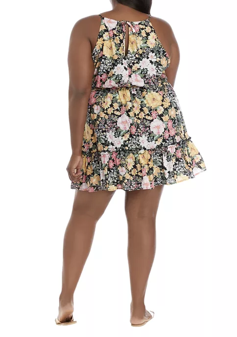 As U Wish Plus Size Spaghetti Strap Floral Dress 4 As U Wish Plus Size Spaghetti Strap Floral Dress - Image 2