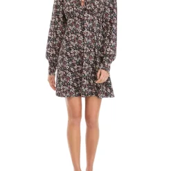 As U Wish Juniors' Lantern Sleeve Floral Dress