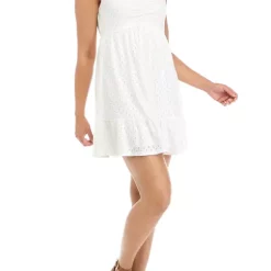 As U Wish Juniors' Sleeveless Eyelet Tank Dress -As U Wish Sales Belk 46