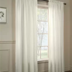 Commonwealth Home Fashions Rhapsody Tailored Rod Pocket Panel Curtains