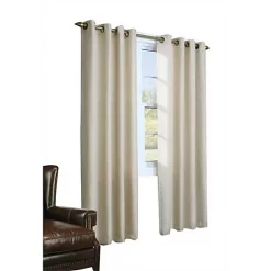 Commonwealth Home Fashions Commonwealth Thermalogic Eight Grommets Rhapsody Thermavoile Lined Curtains - 54"x95" - Mushroom