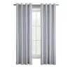 Commonwealth Home Fashions Commonwealth Harmony 71712-109 Solid Color Curtain Panel, 52" Wide by 63" Long, Silver