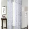 Commonwealth Home Fashions Commonwealth Primavera Style Panel Printed Floral Curtain, White -As U Wish Sales Belk 555