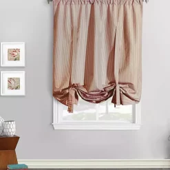 Commonwealth Home Fashions Ticking Stripe Tie Up Valance -As U Wish Sales Belk 575