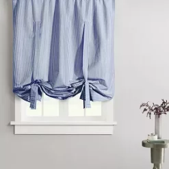 Commonwealth Home Fashions Ticking Stripe Tie Up Valance -As U Wish Sales Belk 577