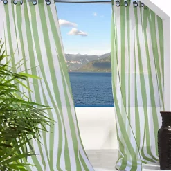 Commonwealth Home Fashions Escape Stripe Outdoor Window Panel -As U Wish Sales Belk 580